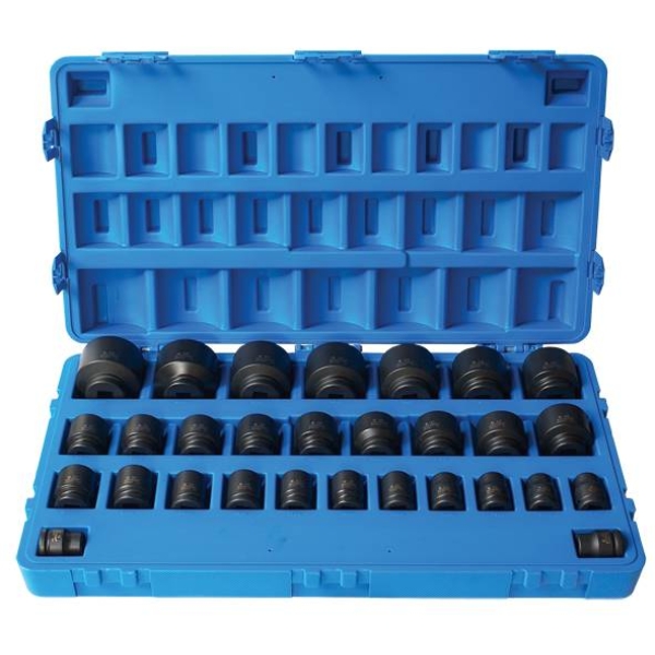 SOCKET SET IMPACT 3/4''DR 6PT 29PCE STD 19-65MM